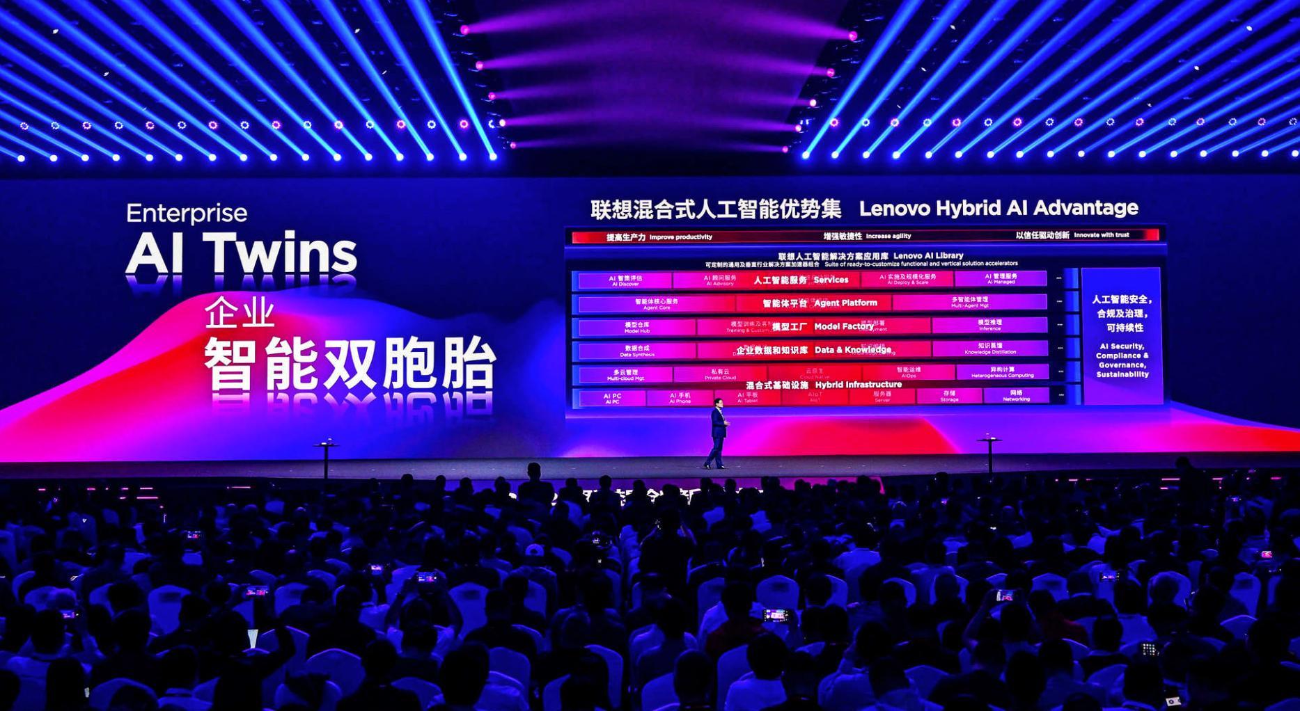 聯(lián)想發(fā)布超級智能體矩陣 開啟AI全面滲透人類生活新紀(jì)元